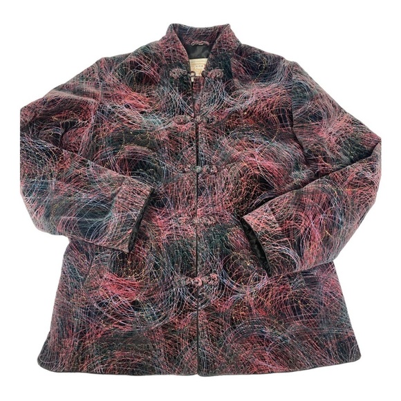 Vintage Peony Brand Shanghai China Jacket Fully Lined XL - Picture 1 of 12